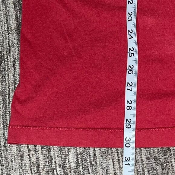 Club Room Mens Large‎ Pullover Crewneck T Shirt Red Short Sleeves 100% Cotton - Picture 4 of 5